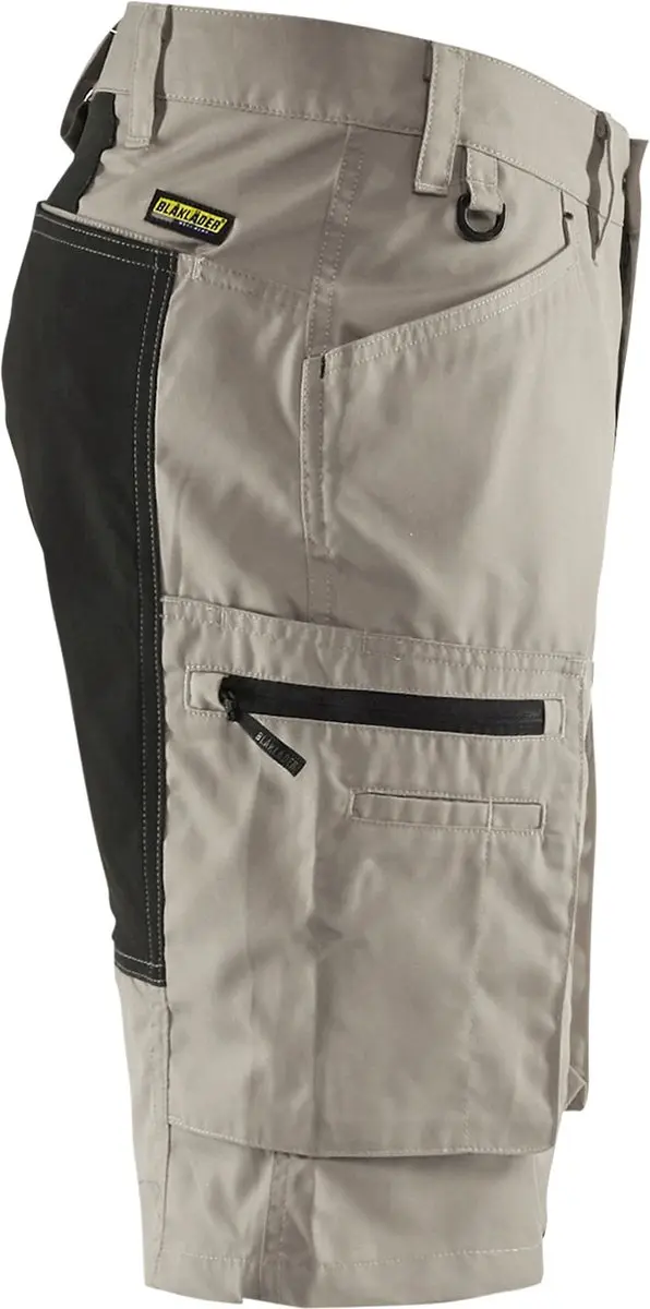 Blåkläder Service Short Stretch 1449-1845 Werkbroek - 48 Stone/Zwart