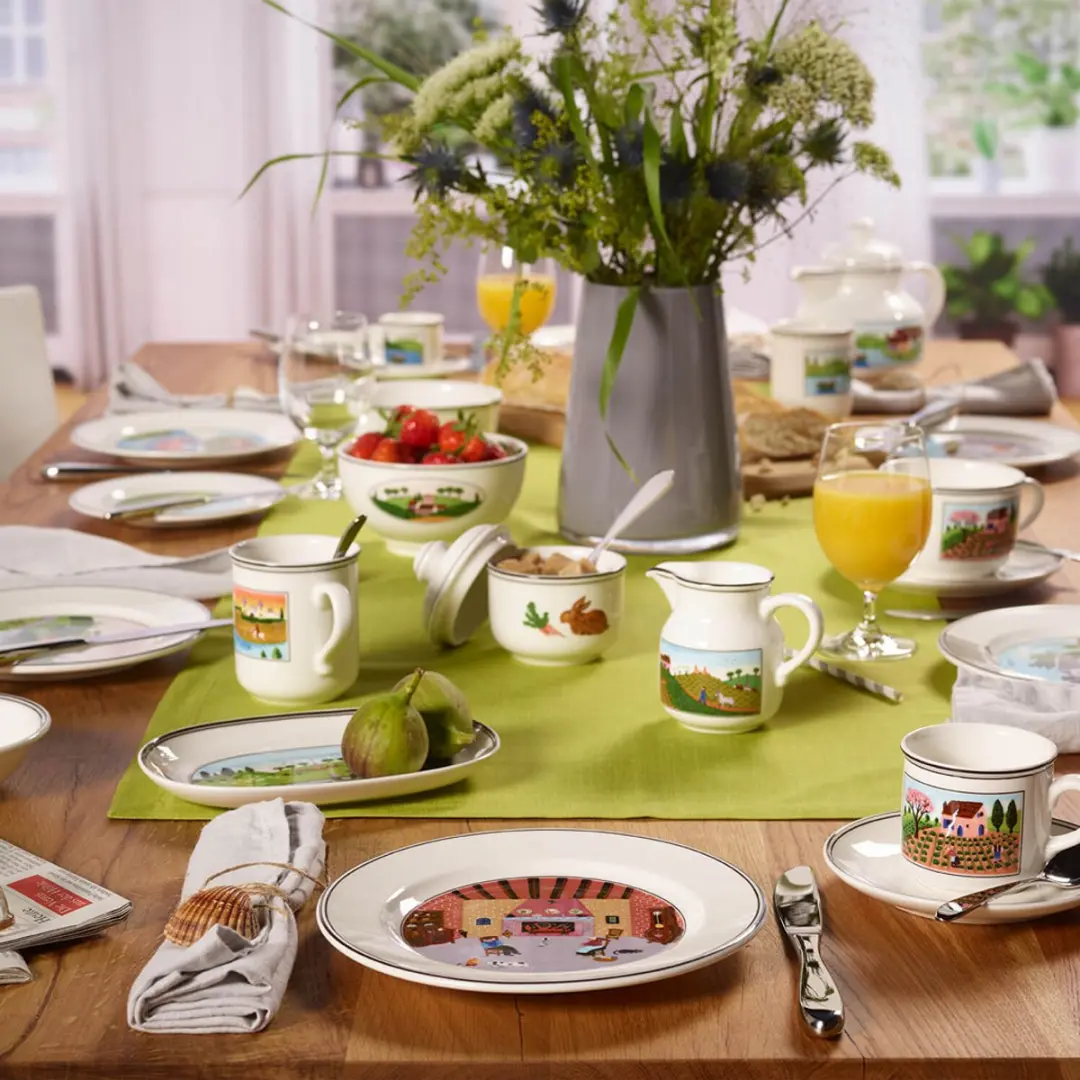 Villeroy & Boch Kamin Design Naif Frühstücksteller - Ø21cm - Gekleurd