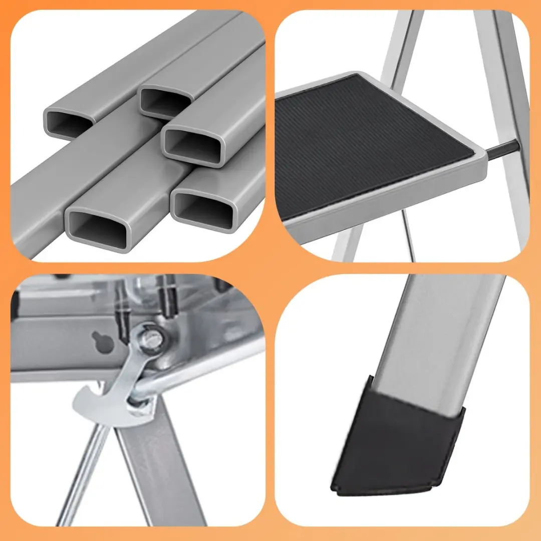 Songmics Opklapbare Trapladder 4 Treden