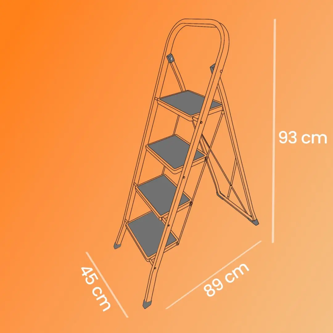 Songmics Opklapbare Trapladder 4 Treden