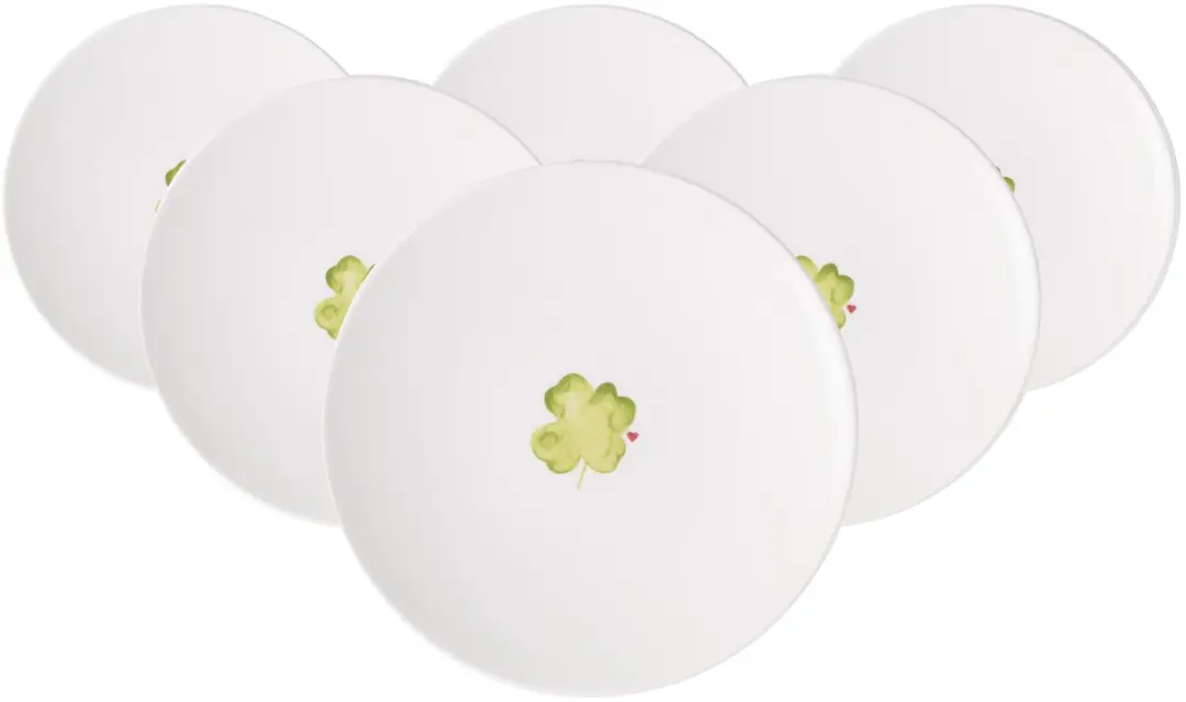 Villeroy & Boch With Love Ontbijtborden - 6 Stuks - Ø21.2cm Wit