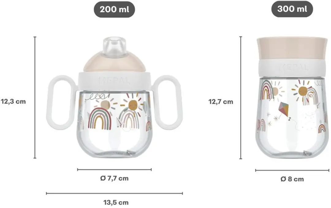 Mepal Mio Trinklernbekers 360° Set - 2x 300ml - Forest Friends