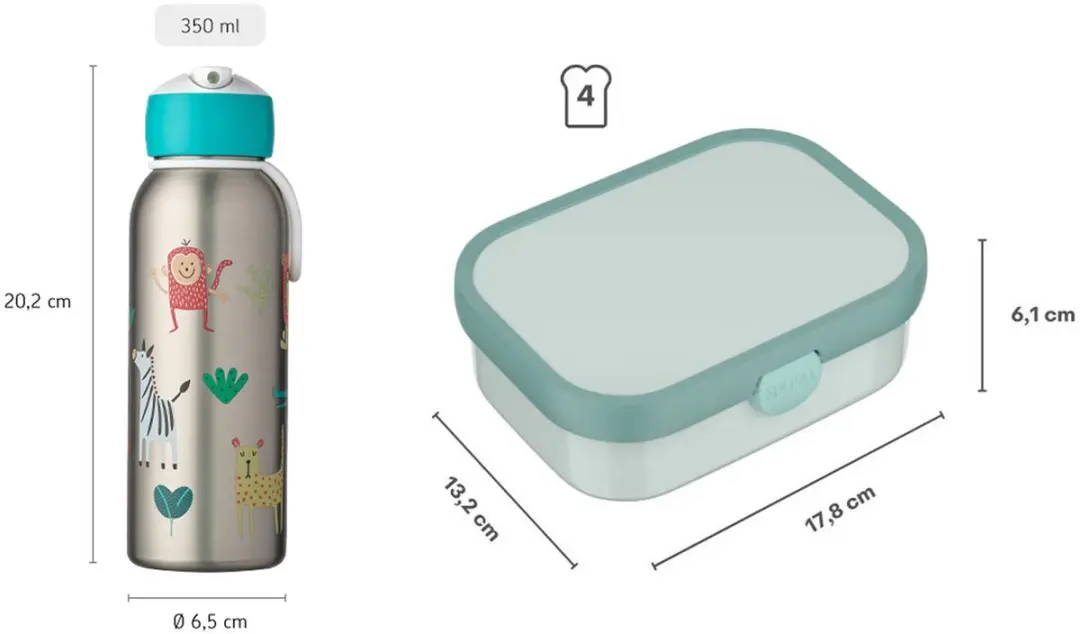 Mepal Campus Set Lunchbox & Thermoflasche 0.35L - Unicorn Glow