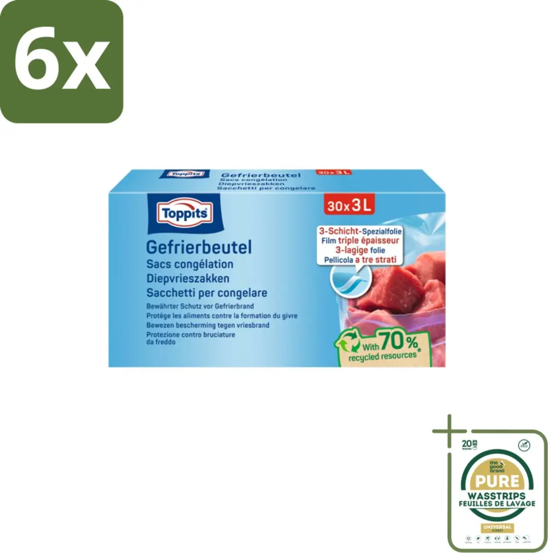 Toppits Diepvrieszakjes 3L