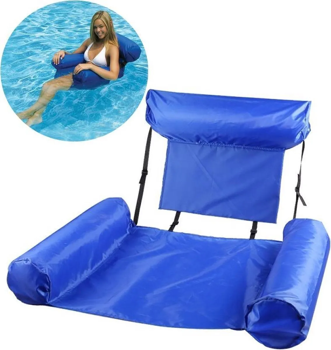 Intex 59703 WaterHangmat 183x69cm + Drijfstoel 100x120cm
