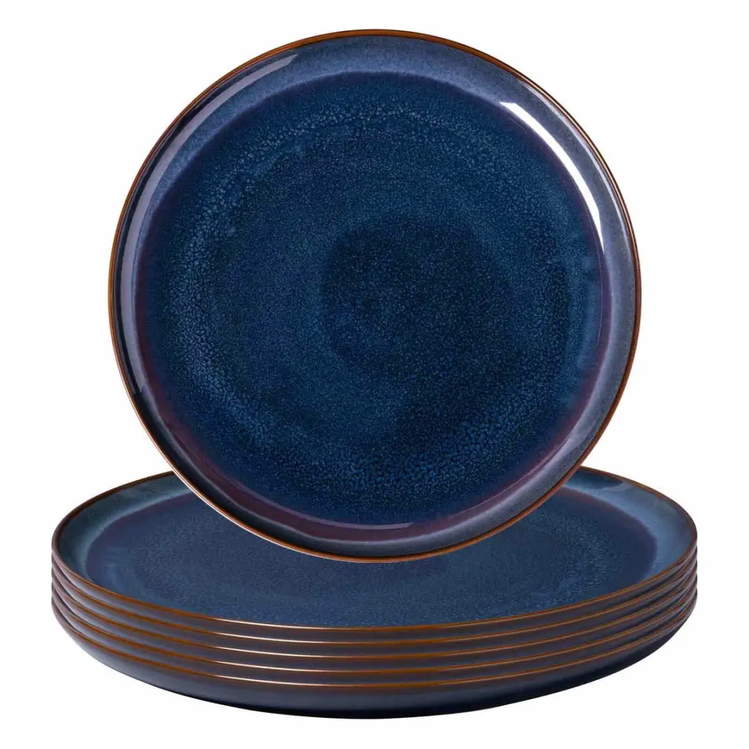 Villeroy & Boch Crafted Denim Dinerbord Blauw - 29cm - 6 Stuks