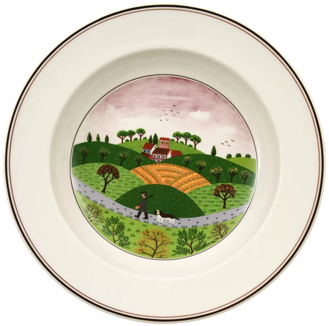 Villeroy & Boch Suppenteller Jäger Design Naif Ø21cm