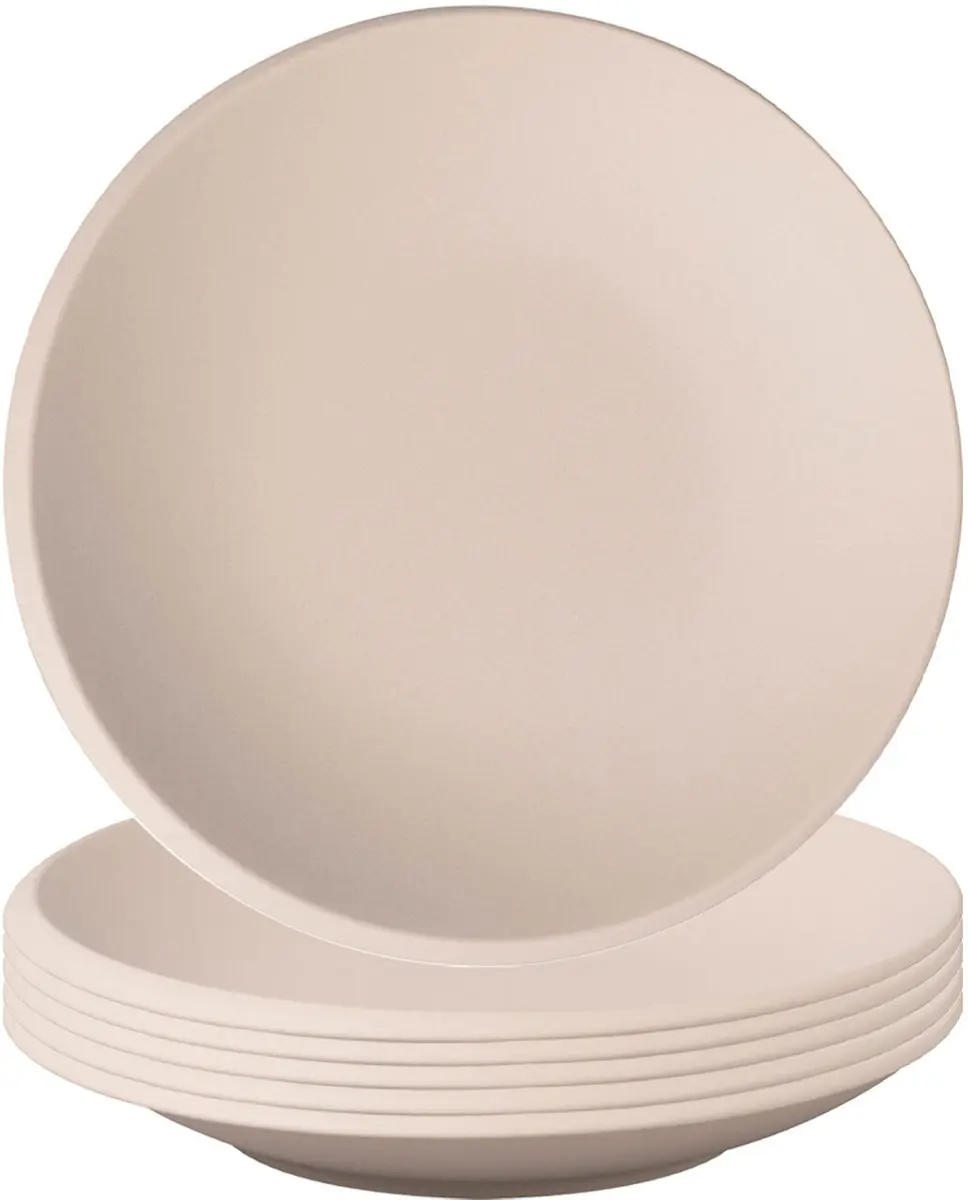 Villeroy & Boch NewMoon Schalen 25cm - 6 Stuks - Wit/Gekleurd