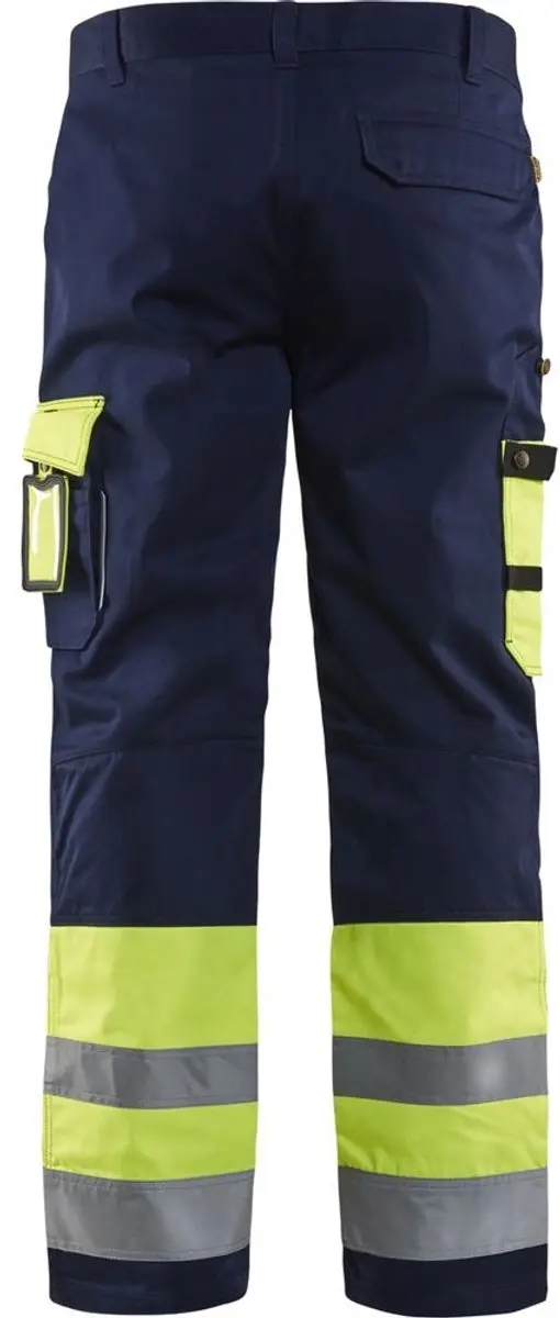 Blåkläder Werkbroek High Vis 1584-1860 - 54 - Geel/Marineblauw