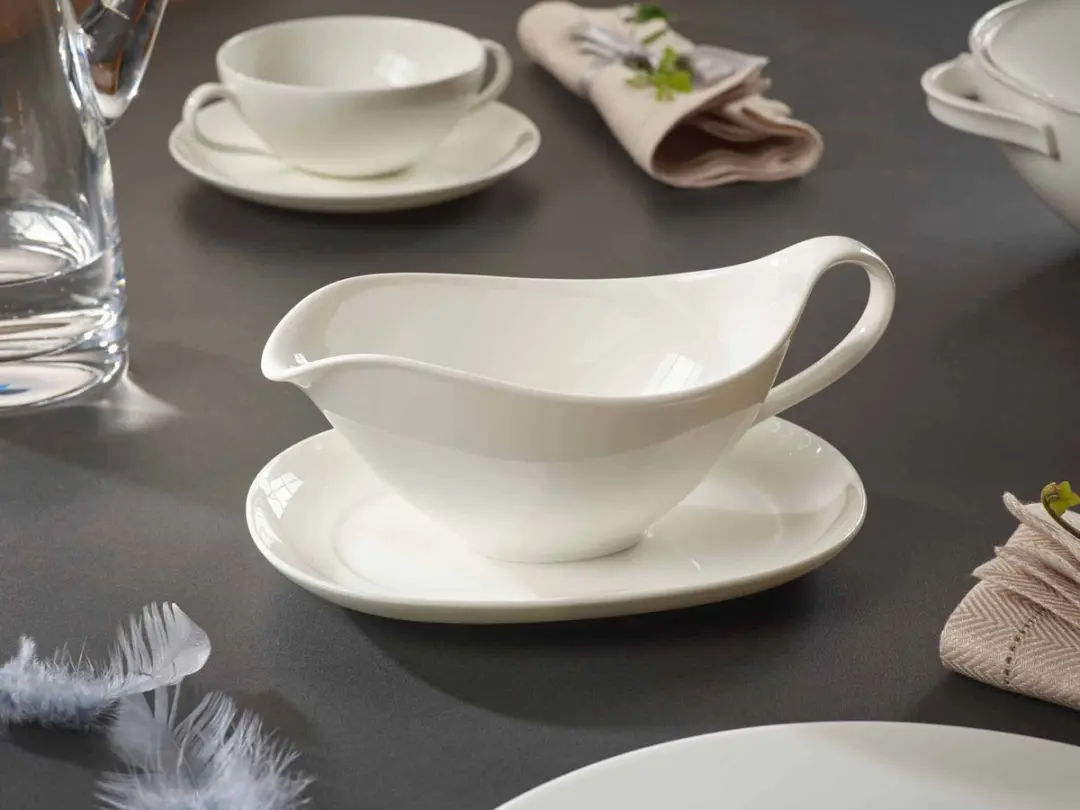 Villeroy & Boch Sauciere met Onderschotel - 0.25L - Wit