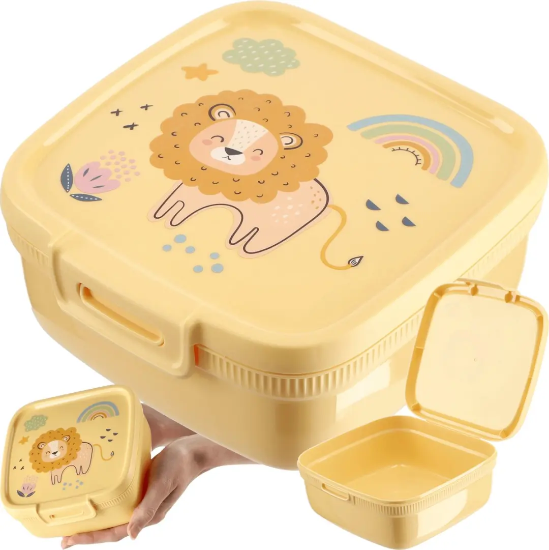 Curver Snapbox Kinder Lunchbox Leeuw 0,9L