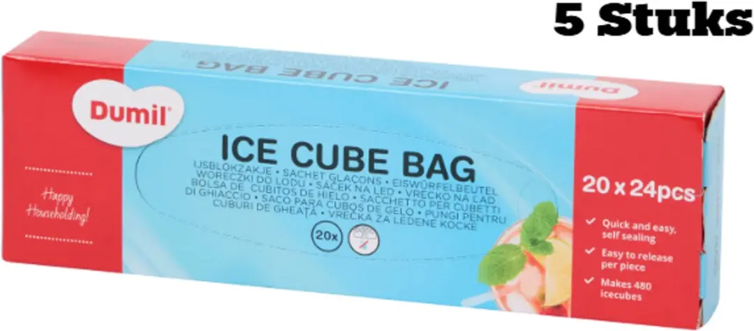 Dumil IJsblokzakjes Voordeelset 2400 Stuks