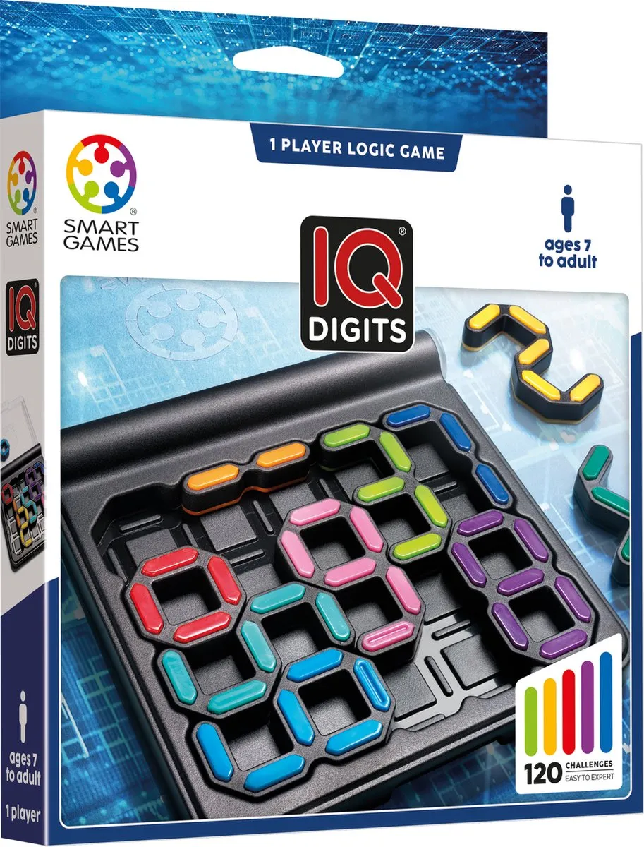 SmartGames IQ Digits SG 301 Denkpuzzel - 120 Uitdagingen