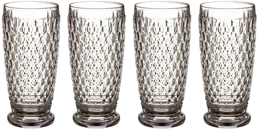 Villeroy & Boch Boston Longdrink/Bierbeker Set - 4 Stuks - Transparant