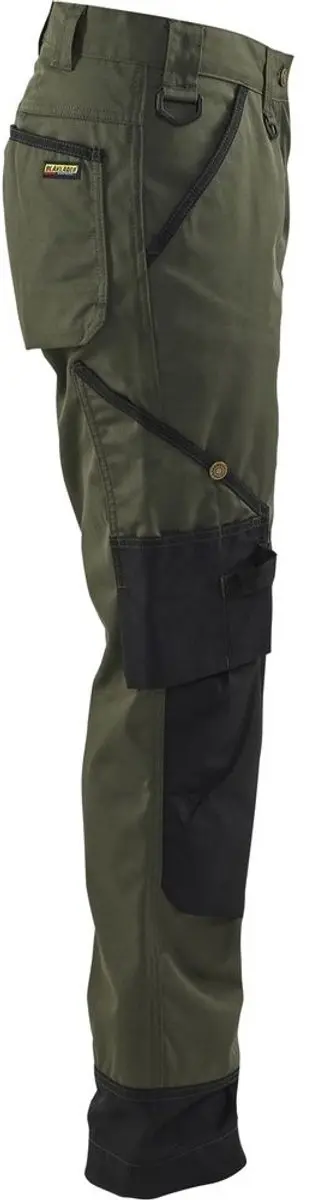 Blåkläder Dames Garden Werkbroek 7154-1835 - 40 - Army Groen/Zwart