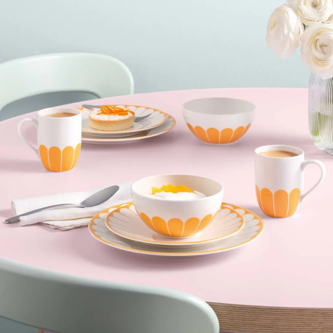 Villeroy & Boch Fleur Couleur Frühstücksteller - ø 21,2 cm - Geel - 6 Stuks
