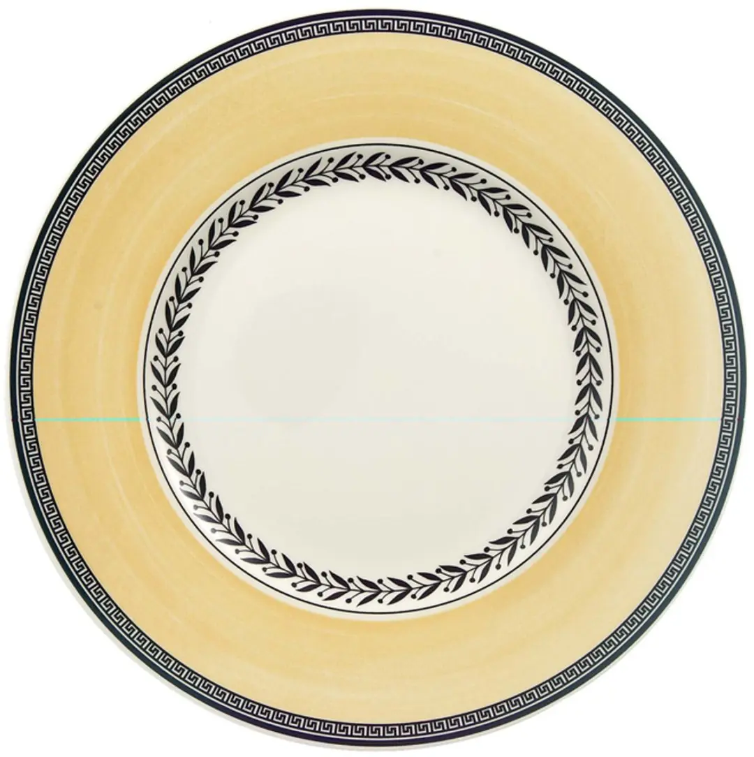 Villeroy & Boch Audun Fleur Frühstücksteller - Ø21,6cm - Wit-Grijs-Geel - afbeelding 2 van 2