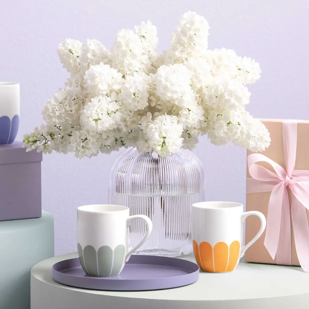 Villeroy & Boch Henkelbecher Fleur Couleur 290ml - 6 Stuks
