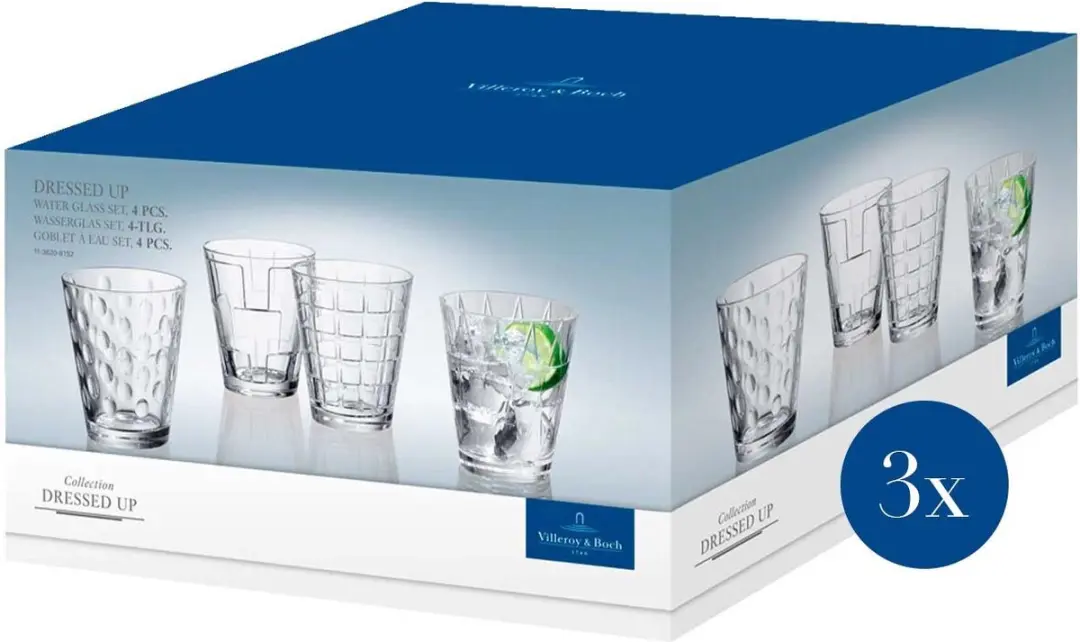 Villeroy & Boch Dressed Up Waterglazen 310ml - 12 Stuks