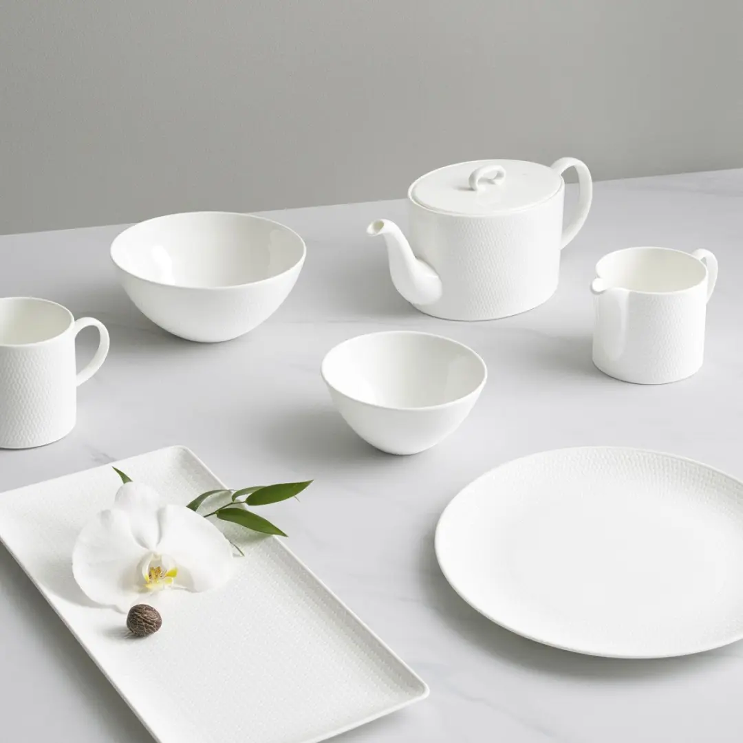 Wedgwood Gio Breakfast Kop & Schotel - Wit