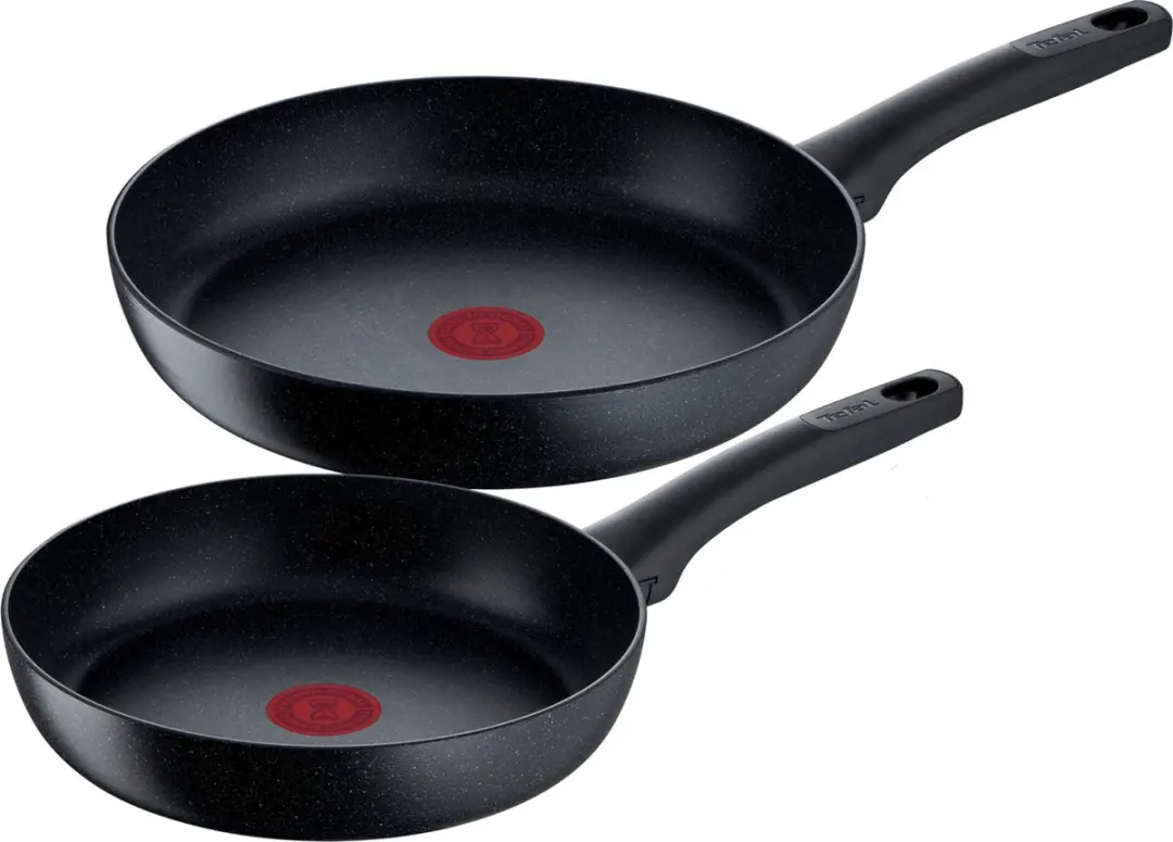 Tefal Black Stone Koekenpannenset 24/28cm