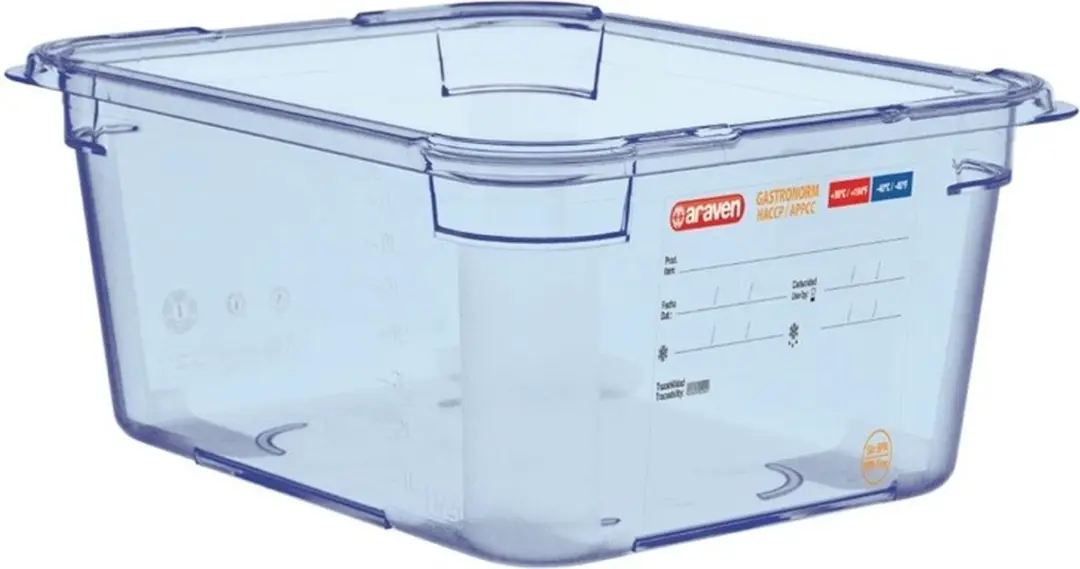 Araven ABS Blauwe GN 1/2 Voedseldoos 15cm