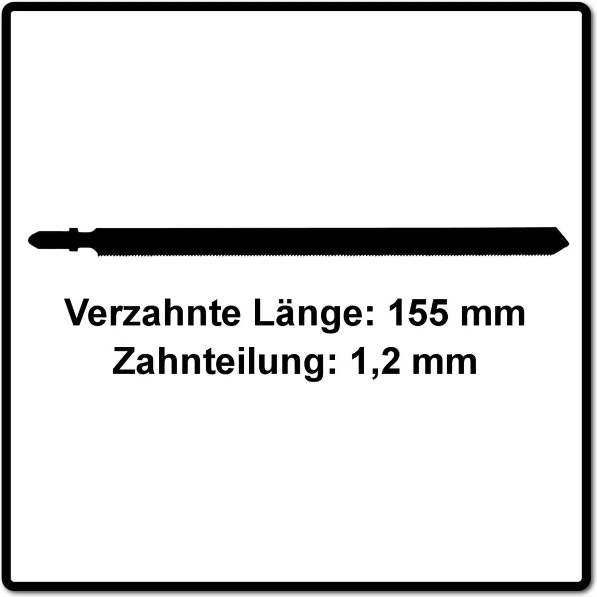 Festool HS 155/1,2 Decoupeerzaagblad 204337 - 5 Stuks - afbeelding 3 van 5