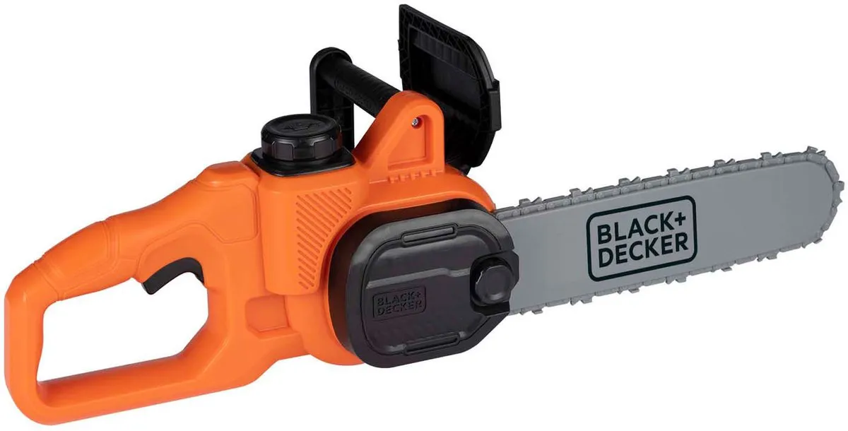 Smoby Black & Decker Kettingzaag - Licht & Geluid - 3+ jaar - Zwart/Grijs/Oranje
