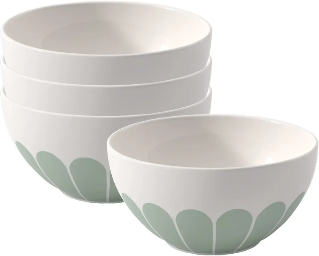 Villeroy & Boch Fleur Couleur Müslischalen - 4 Stuks - Ø14,1cm - Blauw - afbeelding 6 van 6