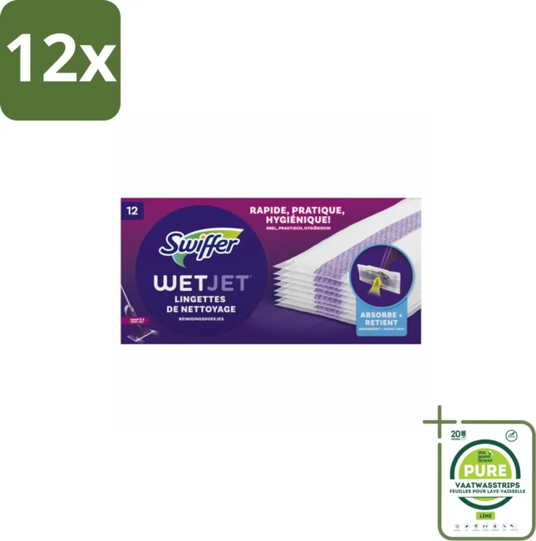 Swiffer WetJet Navulling 12 Stuks