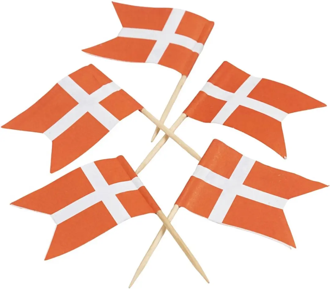 Creativ Company Hapjesvlaggen Cocktailprikkers - 100 Stuks Rood