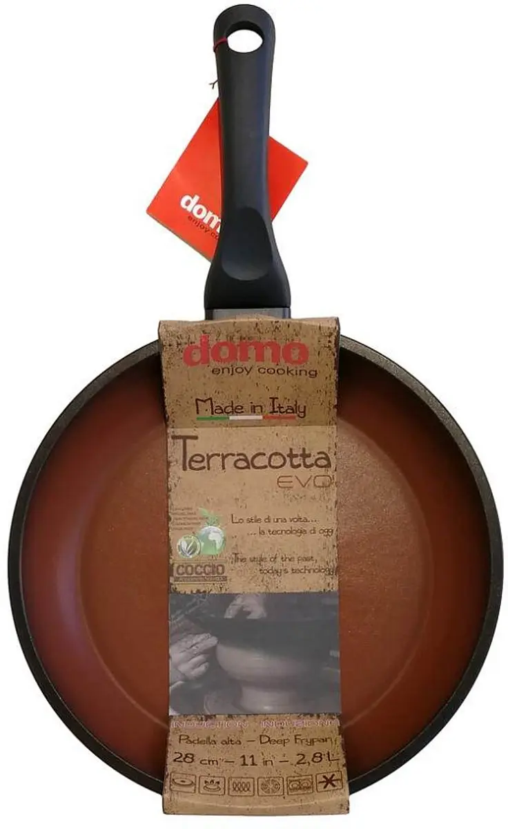 Domo Pan Terracotta EVO 30cm - 6 Lagen - Inductie - Zwart