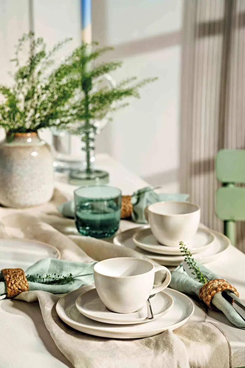 Villeroy & Boch Crafted Cotton Koffieschoteltjes 6 Stuks - 15cm Wit