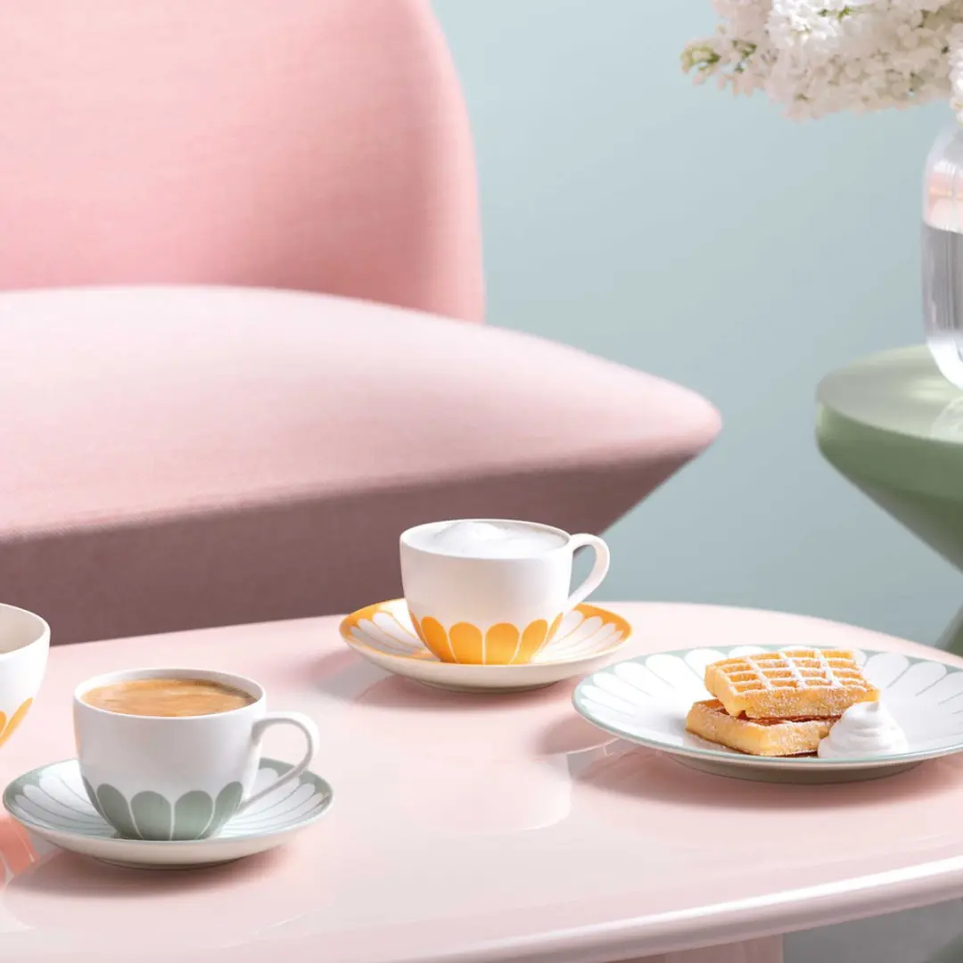 Villeroy & Boch Fleur Couleur Koffietas 160ml - Groen - afbeelding 4 van 10