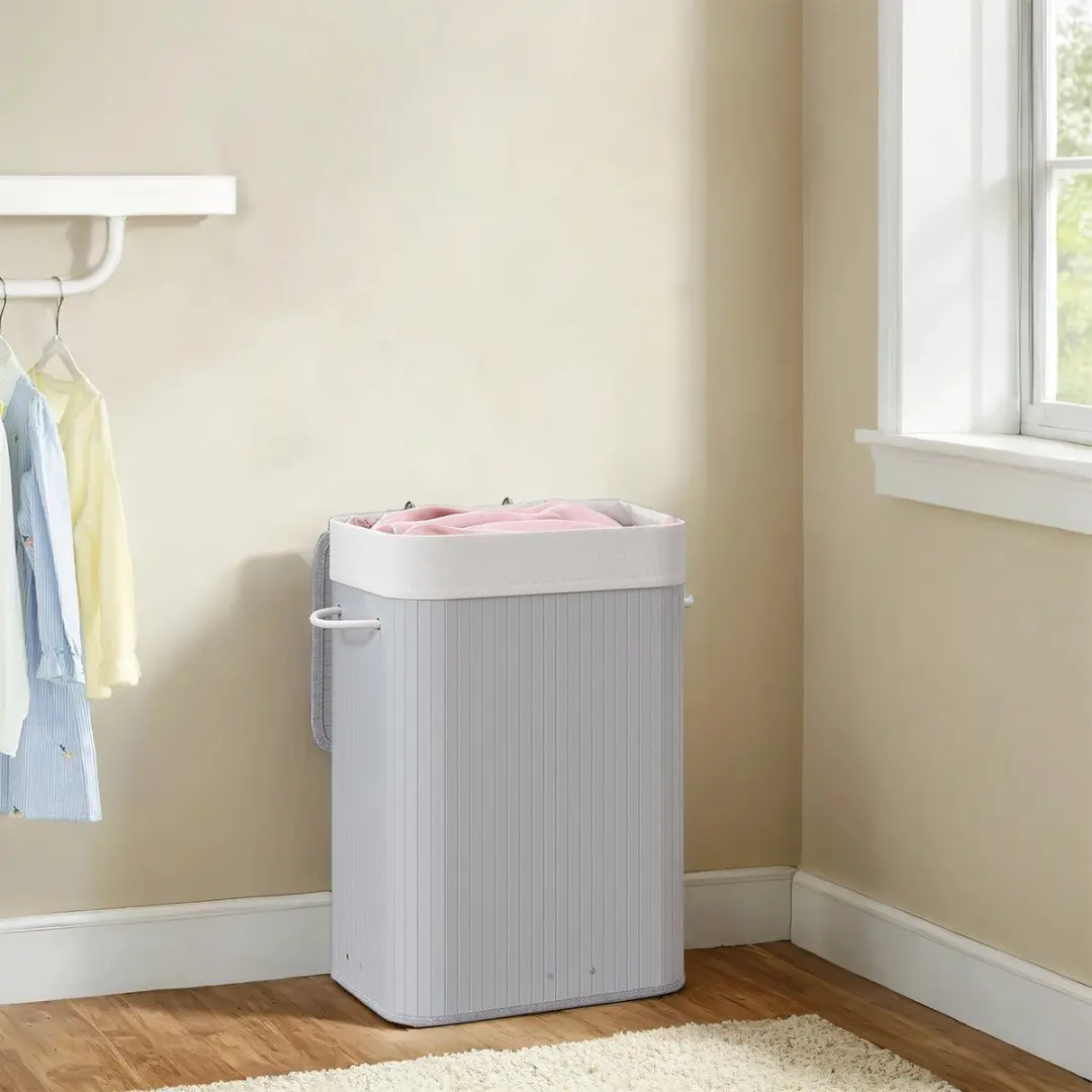 Songmics Wasmand met deksel 72L