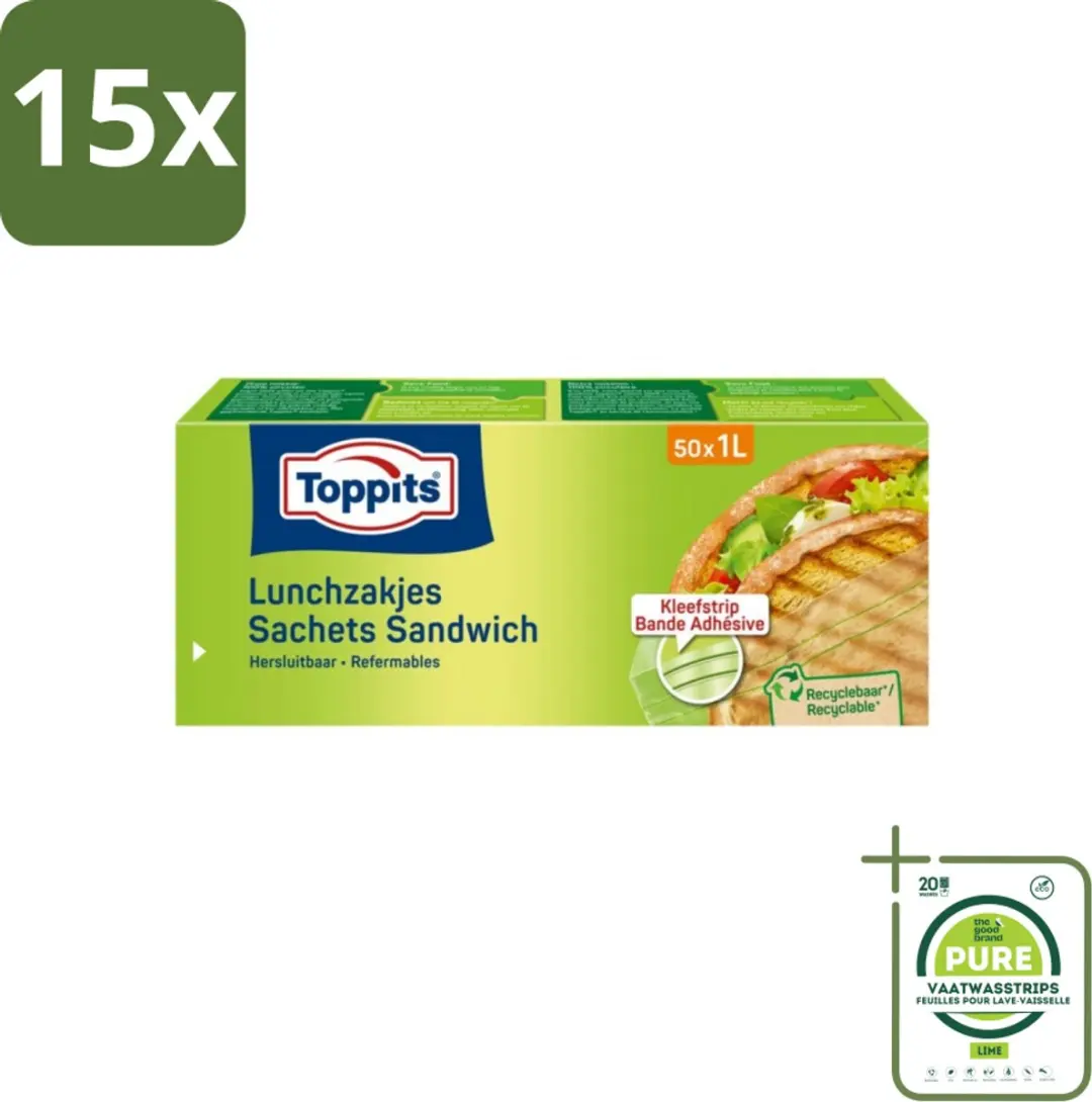 Toppits Lunchzakjes 1L