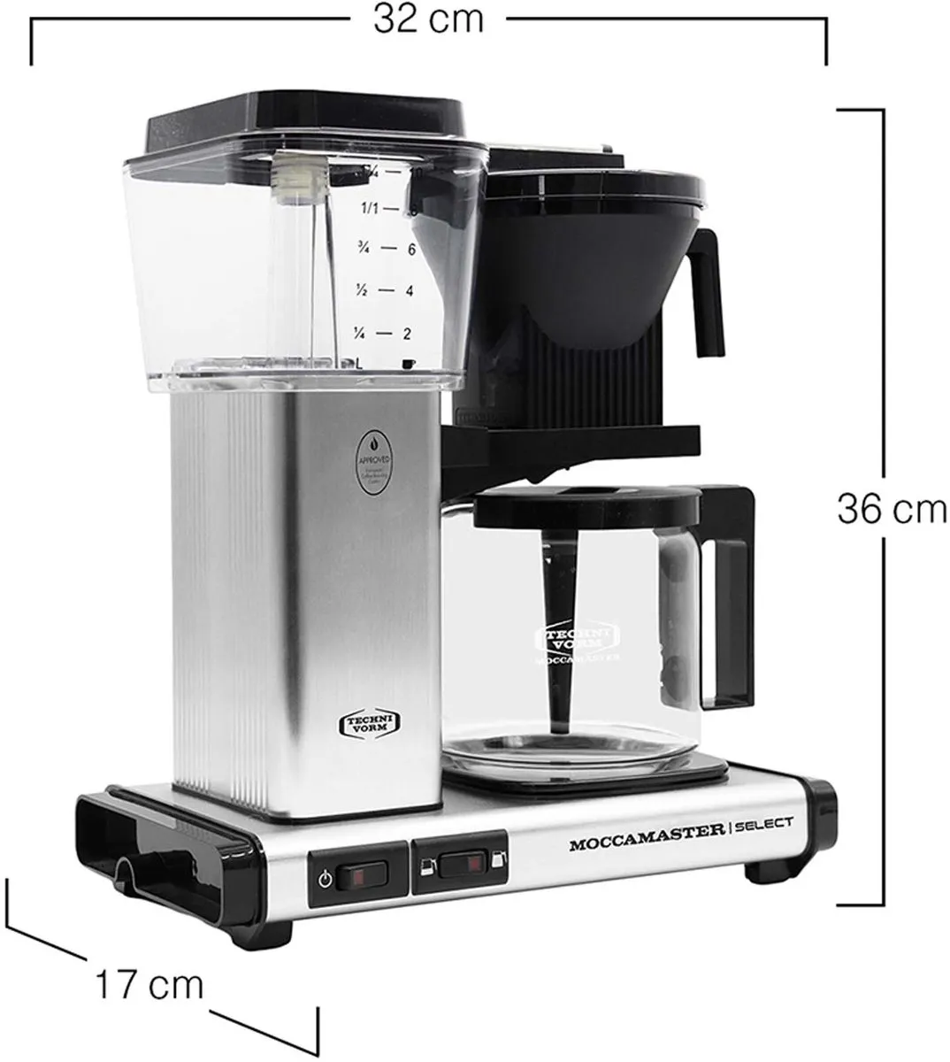 Moccamaster KBG Select Filterkoffiezetapparaat - 10 Kopjes