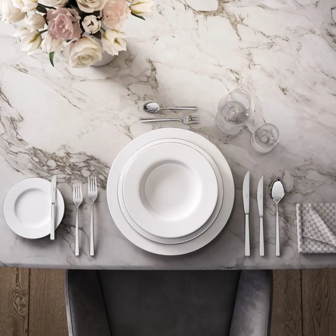 Villeroy & Boch Anmut Platinum Suppenteller - 24,8 cm - Wit