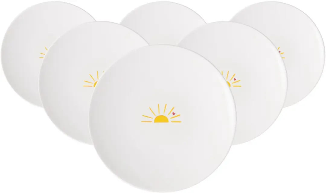 Villeroy & Boch Hello Sunshine Ontbijtborden - 6 Stuks
