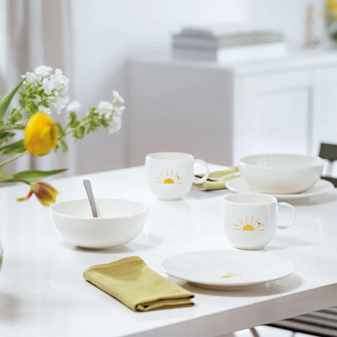 Villeroy & Boch Hello Sunshine Ontbijtborden - 6 Stuks