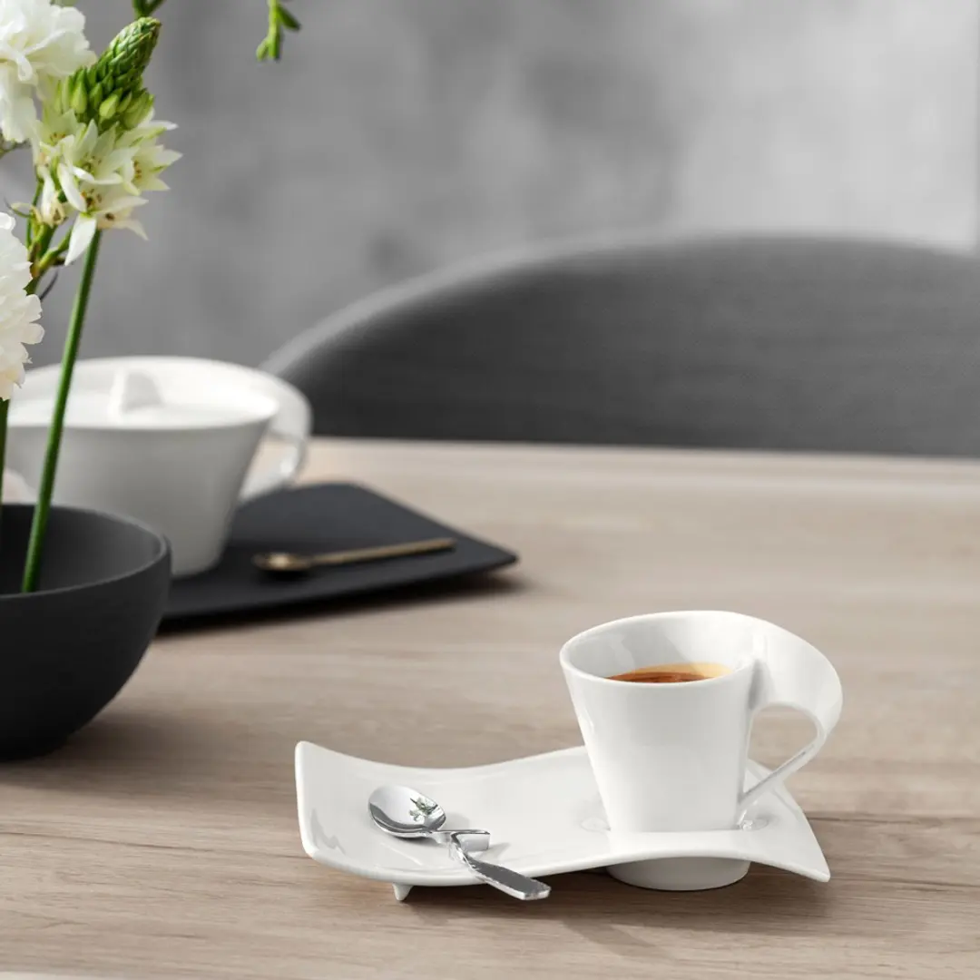 Villeroy & Boch NewWave Espresso-Set 6 Stuks - 50ml - Wit/Gekleurd