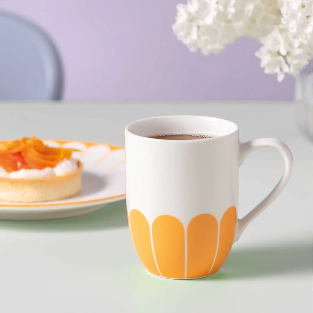 Villeroy & Boch Henkelbecher Fleur Couleur 290ml - Geel - 6 Stuks