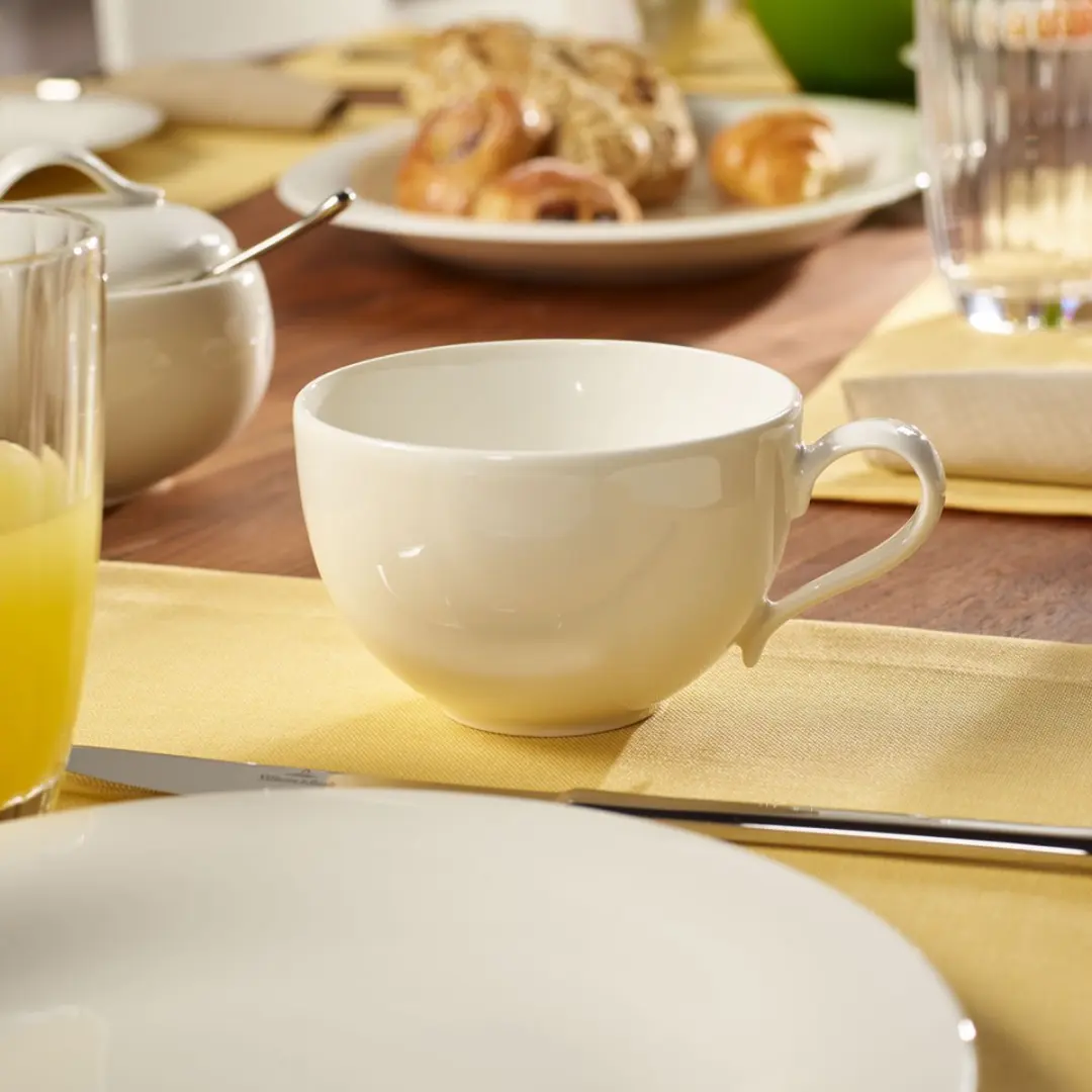 Villeroy & Boch New Cottage Basic Cappuccinotassen Set - 6 Stuks - 290ml - Wit/Gekleurd