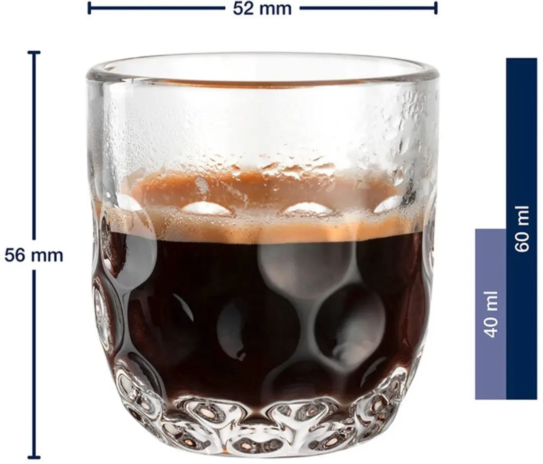 Leonardo Gocce Espressoglazen 60ml - Set van 6