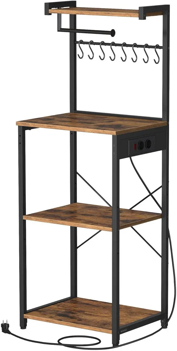 Songmics Vrijstaande Keukenplank 4 Niveaus