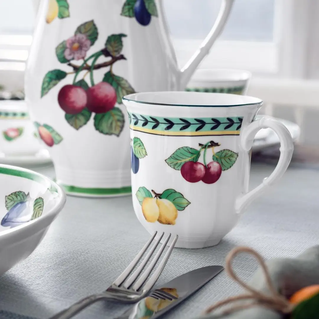 Villeroy & Boch French Garden Fleurence Henkelbeker - 380ml - 6 Stuks