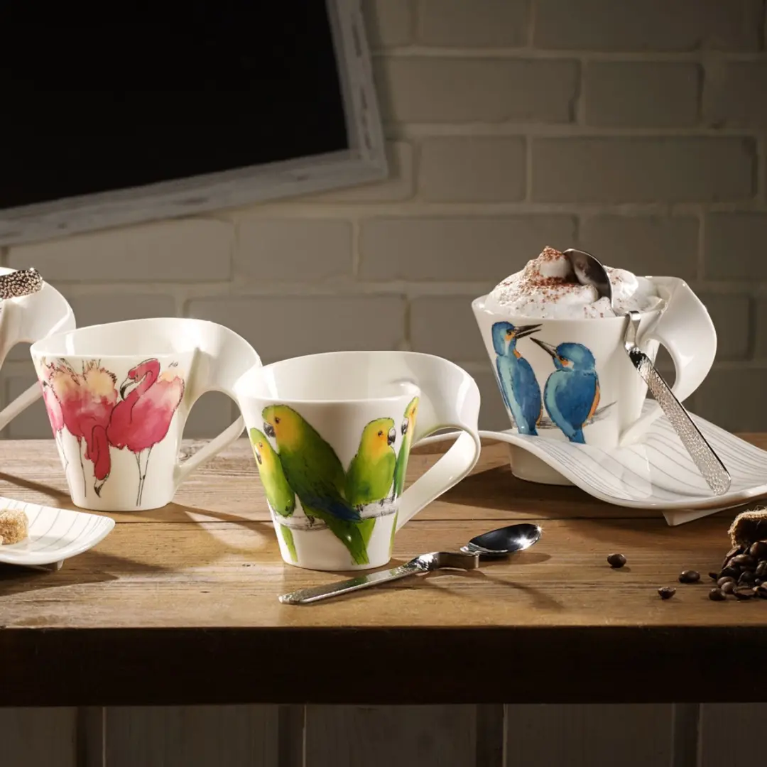 Villeroy & Boch NewWave Caffè Beker 300ml - wit-groen