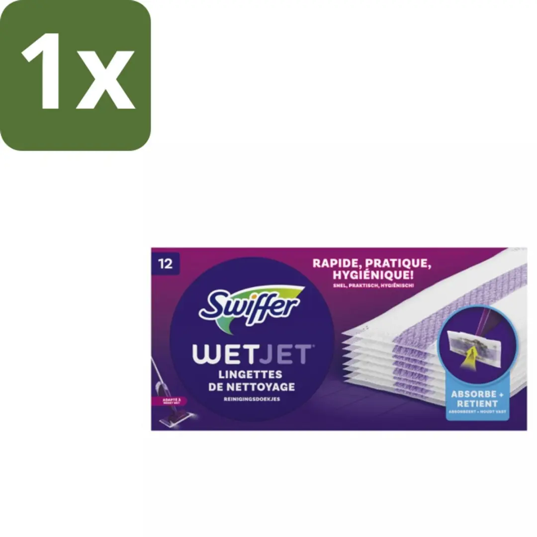Swiffer WetJet Reinigingsdoekjes Navulling 12 Stuks
