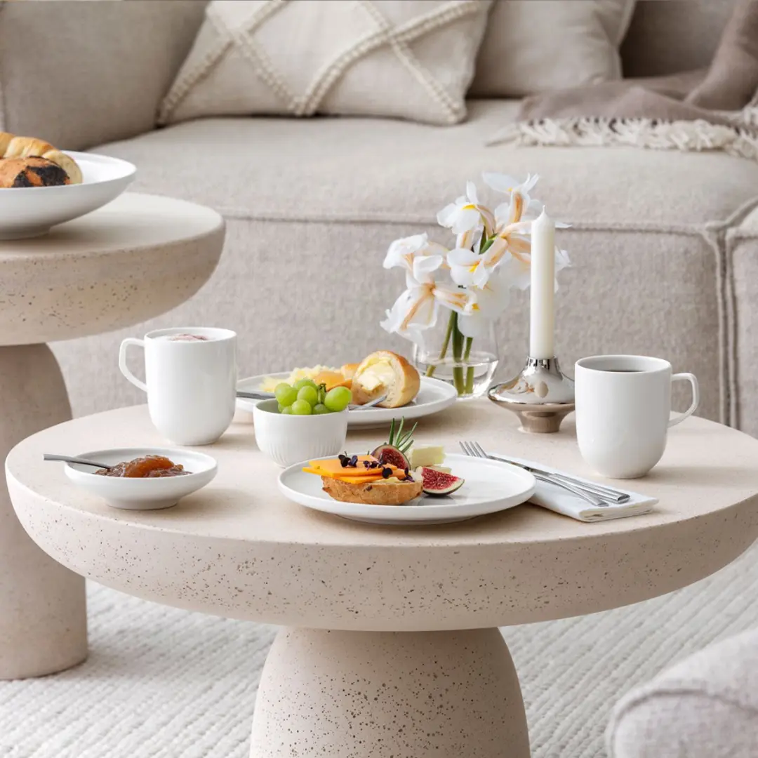 Villeroy & Boch Afina Set - 8-delig - 2 Personen - Wit/Gekleurd