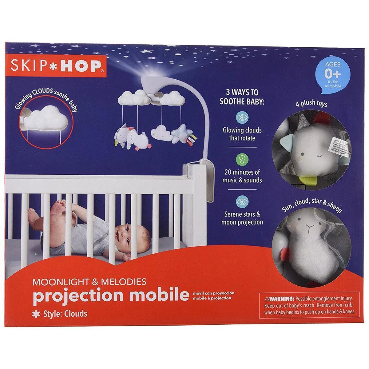 Skip Hop Moonlight & Melodies Muziekmobiel - Wit - afbeelding 6 van 6
